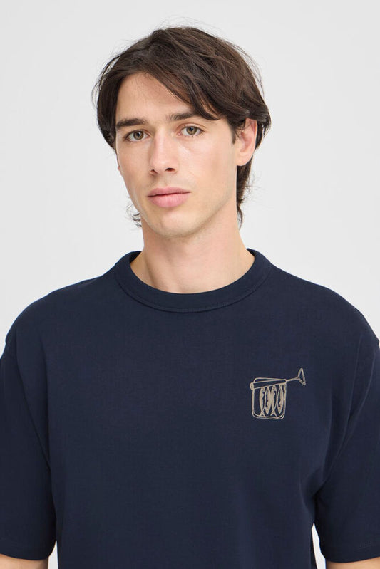 T-shirt Boite de sardines Bleu marine - Casual Friday