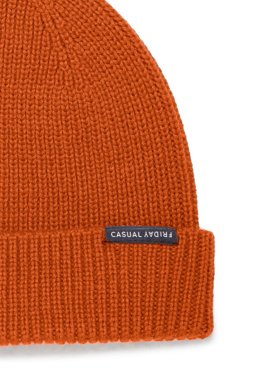 Bonnet côtelé orange - Casual Friday