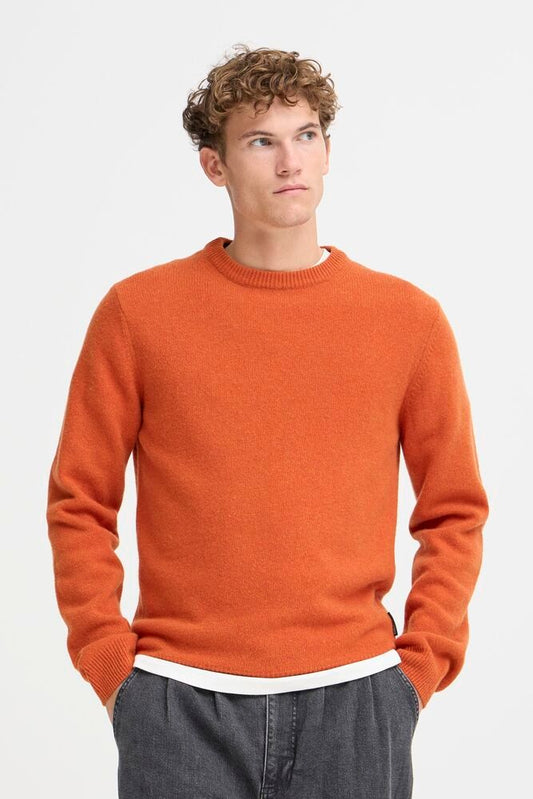 Pull en laine Crewneck Orange - Casual Friday