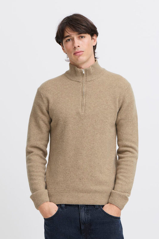 Pull col camionneur Beige - Casual Friday