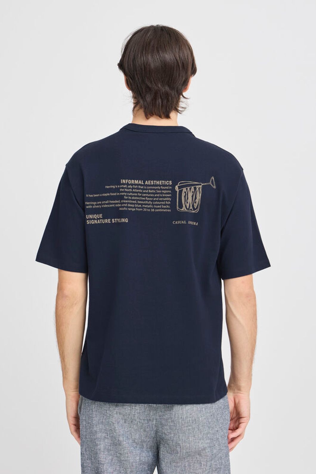 T-shirt Boite de sardines Bleu marine - Casual Friday