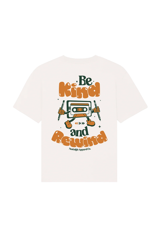 T-shirt Be Kind and Rewind - Nostalgic Apparel